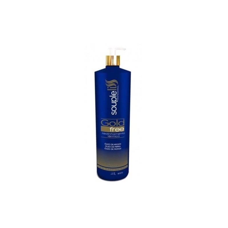 Argan Mirra Monoi Oil Thermal Realignment Progressive Gold Free 1L - Souple Liss Beautecombeleza.com