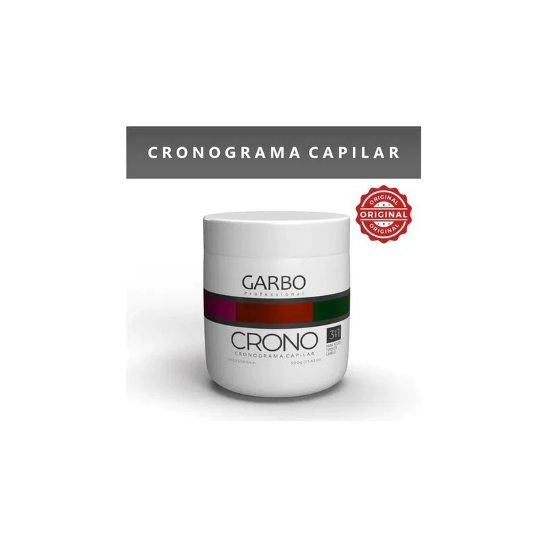 Chronogram Capillary 3em1 500g Garbo Original - Garbo Beautecombeleza.com