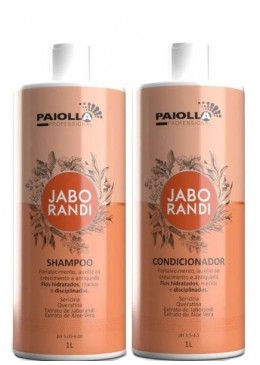 Jaborandi Hair Growth Fortifying Treatment Anti Loss Control Kit 2x1L - Paiolla Beautecombeleza.com