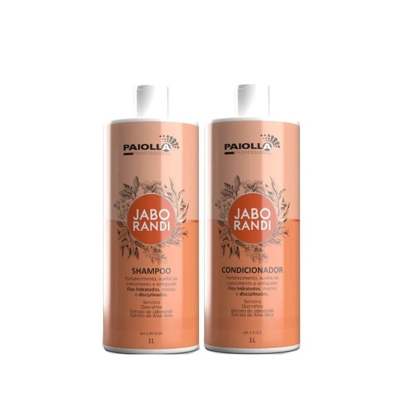 Jaborandi Antiqueda Oleosidade Auxilia Crescimento Kit 2x1L - Paiolla Beautecombeleza.com