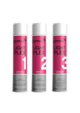 Light Plex Discoloration Protector Hair Cauter Treatment Kit 3x300ml - Paiolla Beautecombeleza.com