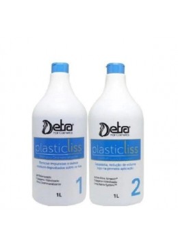 Escova Progressiva Plastic Liss Kit 2x1L - Detra Hair Beautecombeleza.com