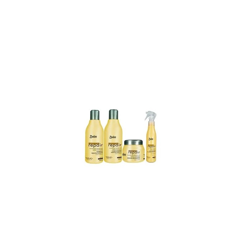 Extreme Repair Damaged Hair Nourishing Restructuring Repair Treatment Kit 4 Itens - Detra Hair Beautecombeleza.com