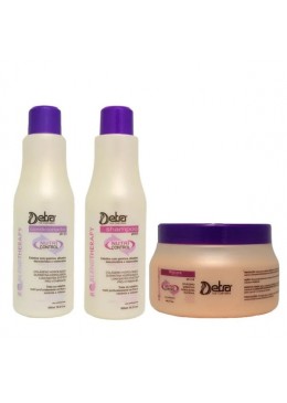 Nutri Control Post Chemistry Hair Smoothing Revitalizing Treatment Kit 3 Itens - Detra Hair Beautecombeleza.com