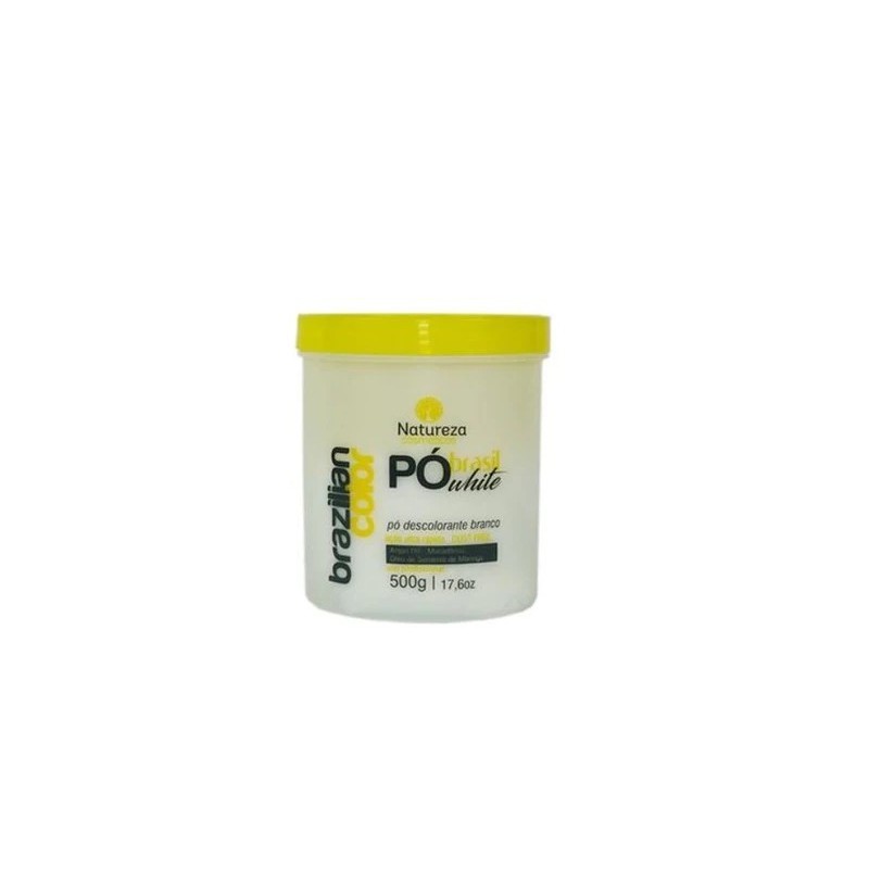 Pó Brasil White Dust Free Poudre Décolorante Blanche 500g - Natureza Beautecombeleza.com