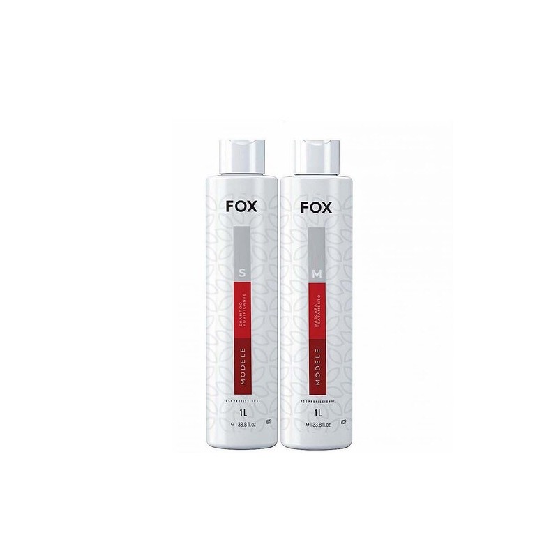 Escova Progressiva Modele Kit 2x1L - Fox Beautecombeleza.com Escova Progressiva Modele Kit 2x1L - Fox Beautecombeleza.com