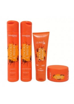 Carrot Shine Hydration Vitamins A & C Protection Hair Treatment Kit 4 Itens - Onixx Beautecombeleza.com