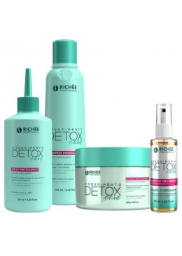 Detox Care Croissance des Cheveux  Kit 4 Produtos - Richée 
 Beautecombeleza.com