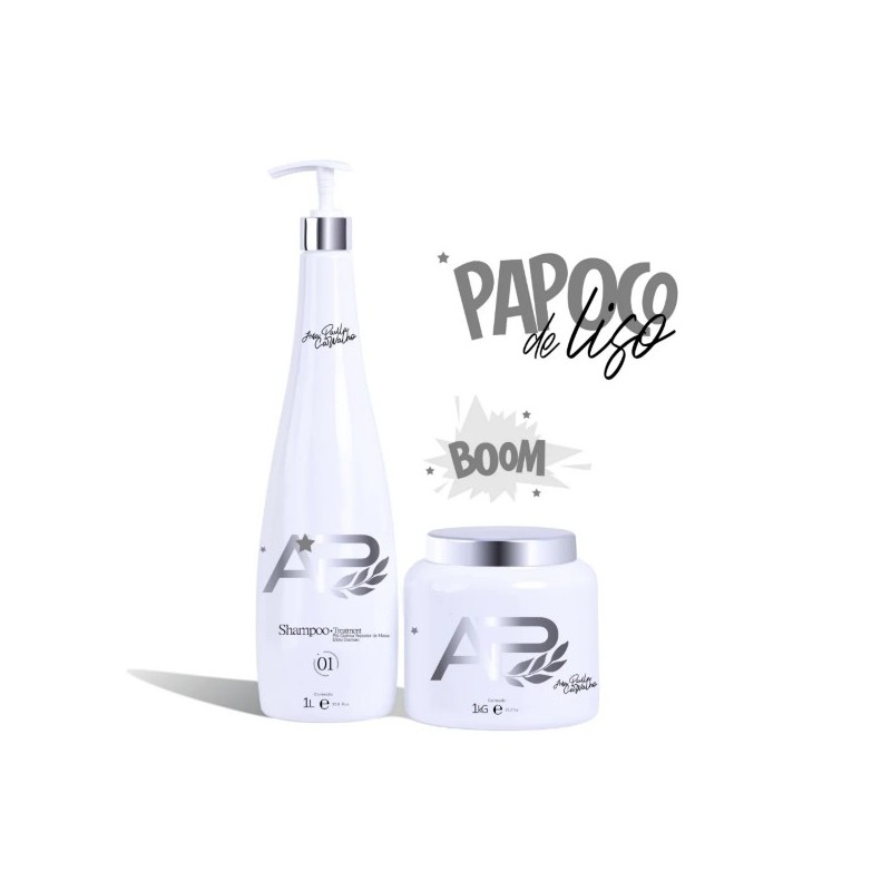 Papoco de Liso Hair Treatment Kit 2 - Ana Paula Carvalho Beautecombeleza.com Papoco de Liso Hair Treatment Kit 2 - Ana Paula Carvalho Beautecombeleza.com