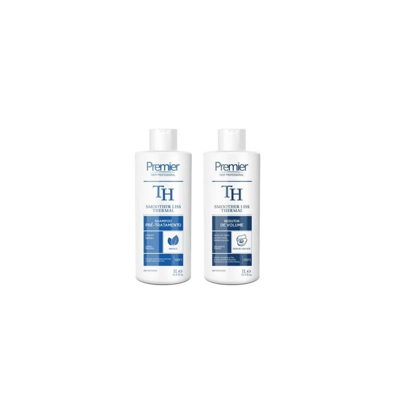 Liss Thermal Volume Reducer Mint Avocado Oil Treatment Kit 2x1L - Premier Hair Beautecombeleza.com