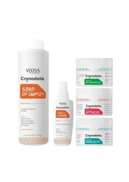 Capillary Schedule Chronodate Hair Hydration Nourishing Kit 5 Itens - Vloss Beautecombeleza.com