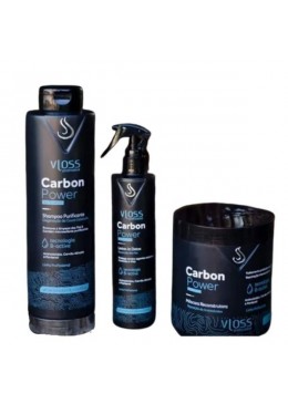 Carbon Power Reconstrução  Kit 3x300 - Vloss Beautecombeleza.com