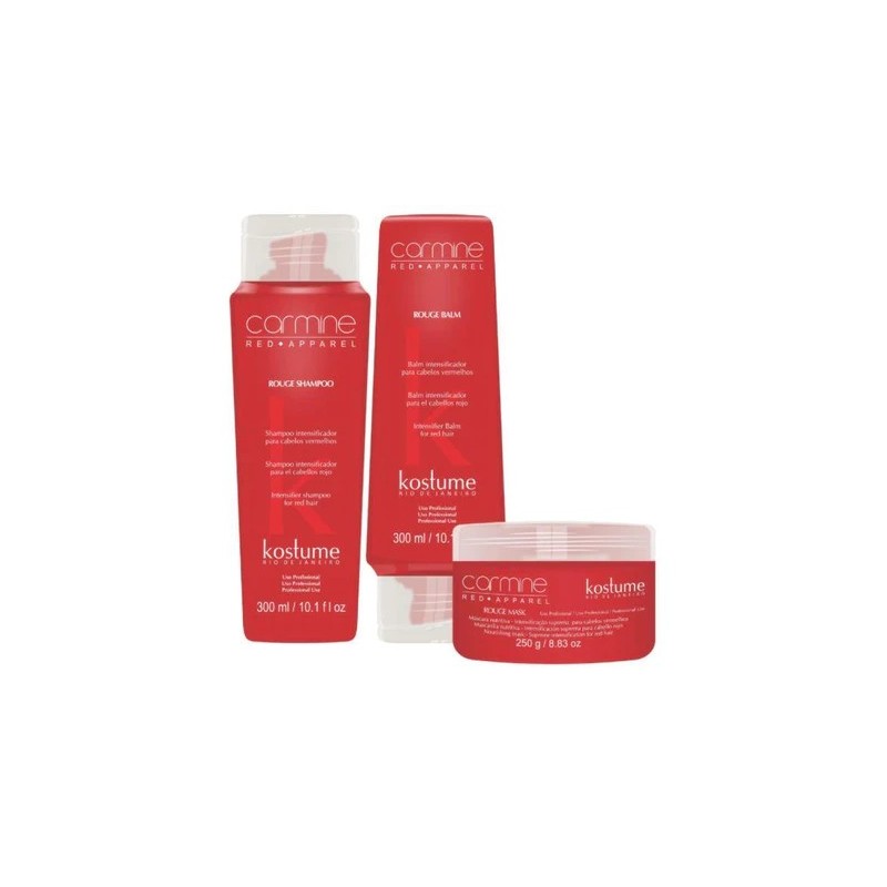 Rouge Carmine Red Apparel Red Hair Color Intensifier Treatment 3 Prod. - Kostume Beautecombeleza.com