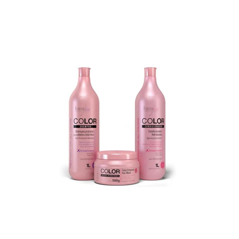 Color Protection Lumini System Pitaya Hair Treatment Kit 3 Itens - Forever Liss Beautecombeleza.com