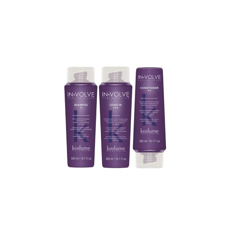 In-Volve Curl Nutrition Cachos Kit 3x300 - Kostume Beautecombeleza.com
