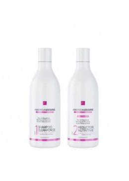 Fusion Réducteur Lissage Sans Formaldéhyde Kit 2x500ml - American Desire Beautecombeleza.com