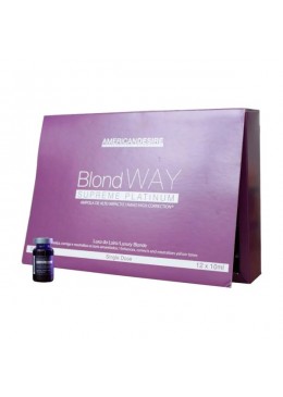 Blond Way Supreme Platinum Hair Treatment Ampoules 12x10ml - American Desire Beautecombeleza.com