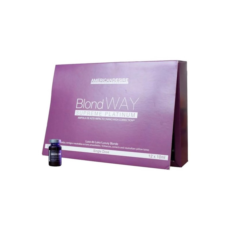 Blond Way Ampoule en Platine à Haute Concentration 12x10ml - American Desire Beautecombeleza.com Blond Way Ampoule en Platine à Haute Concentration 12x10ml - American Desire Beautecombeleza.com