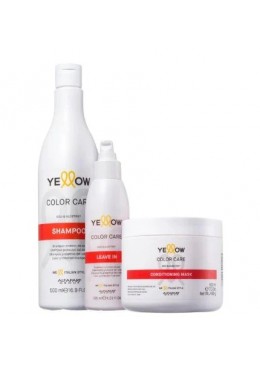 Color Care Traitement pour Cheveux Colorés Kit 3 Produits - Yellow Beautecombeleza.com