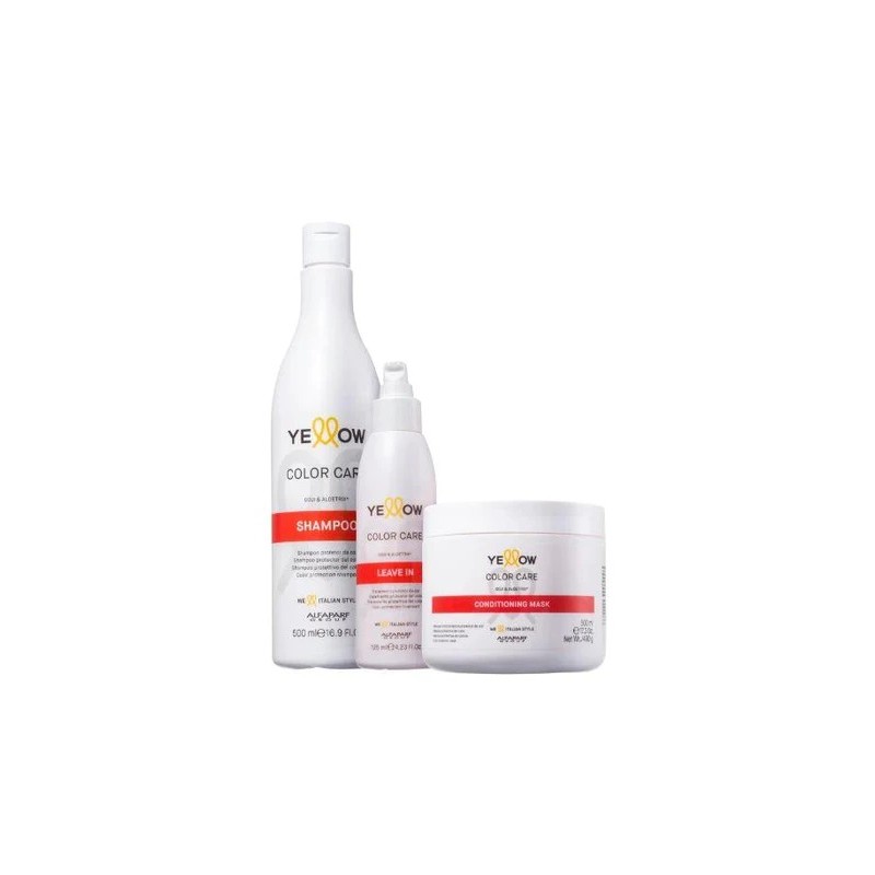 Color Care Traitement pour Cheveux Colorés Kit 3 Produits - Yellow Beautecombeleza.com Color Care Traitement pour Cheveux Colorés Kit 3 Produits - Yellow Beautecombeleza.com
