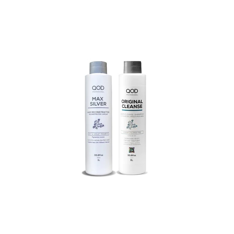 QOD Max Silver et Original Cleanse Kit 2x1L - QOD Beautecombeleza.com QOD Max Silver et Original Cleanse Kit 2x1L - QOD Beautecombeleza.com