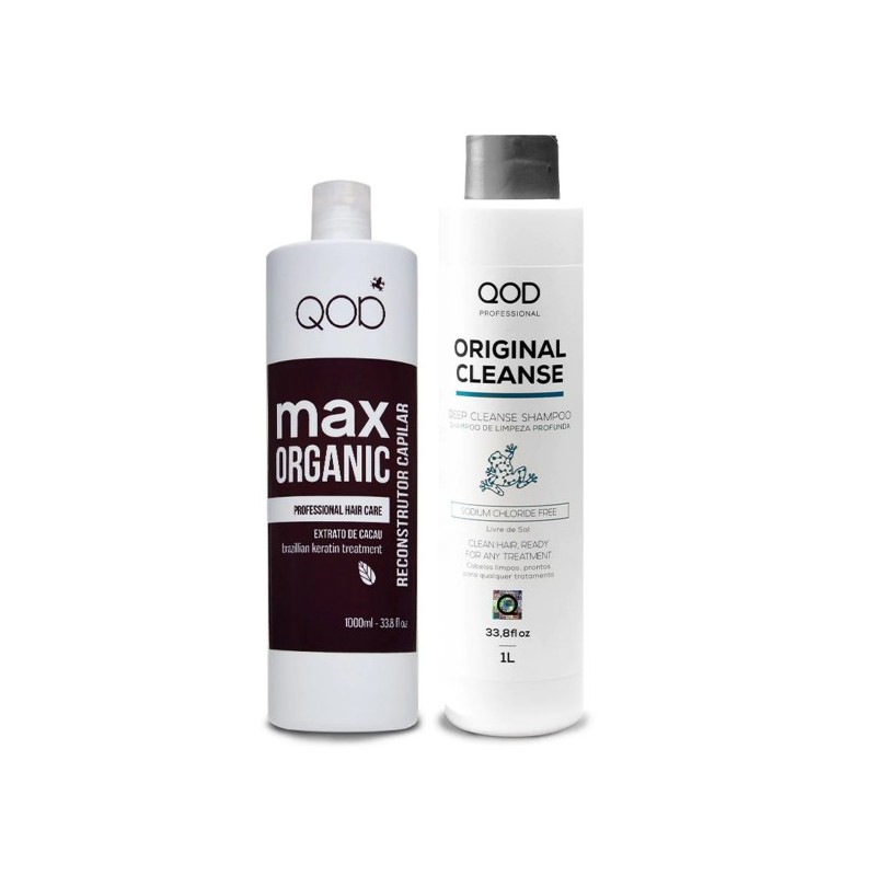 Max Organic Anti Frizz Volume Control Sans Formaldéhyde Kit 2x1L - QOD Beautecombeleza.com
