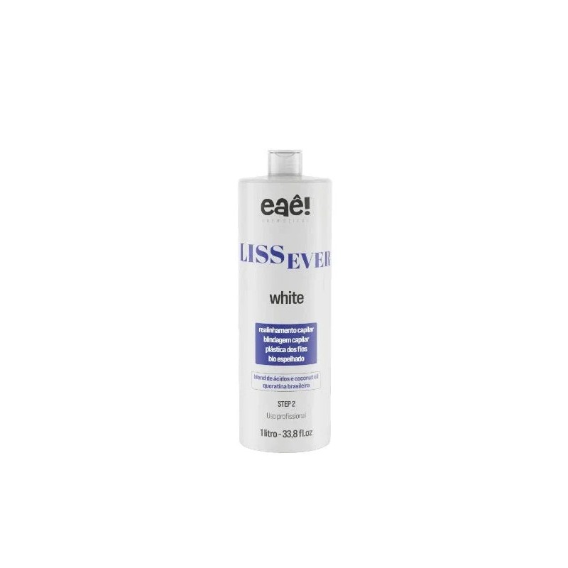 Lissever Thermal Sealing White Active Formol Free Hair Progressive Brush 1L - Eaê Cosmetics Beautecombeleza.com