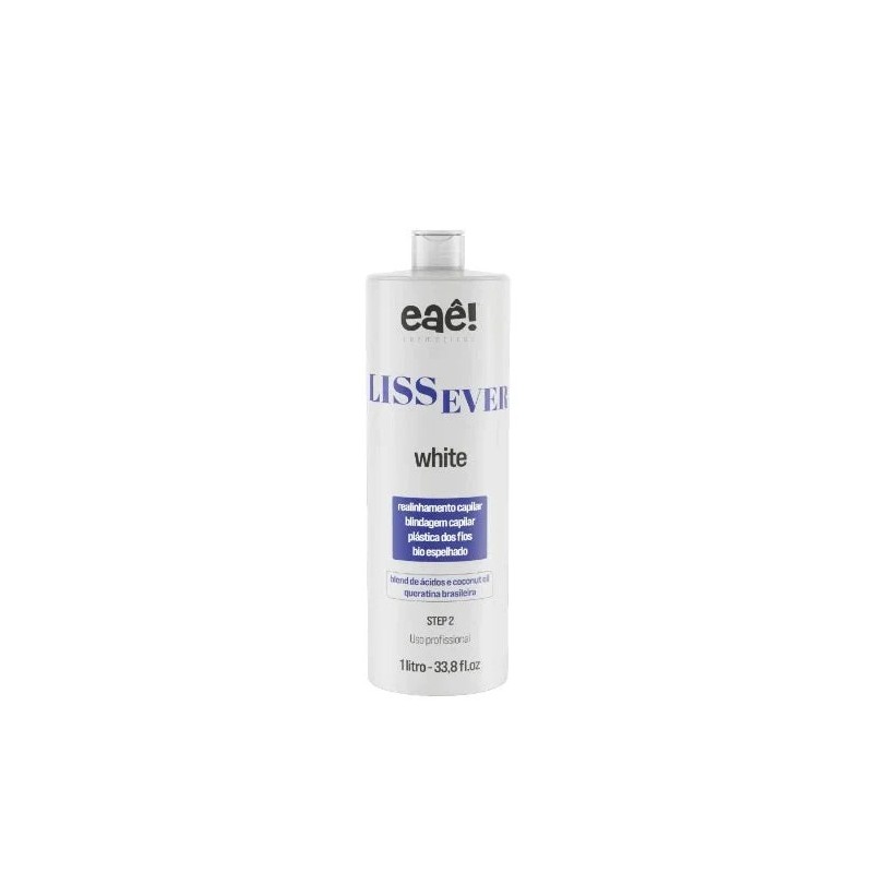 Lissever White Escova Progressiva Sem Formol 1L - Eaê Cosmetics Beautecombeleza.com