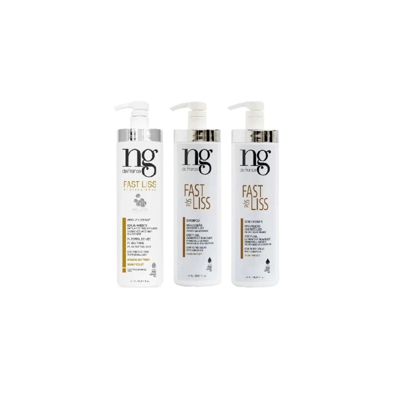 Post Fast Liss Pro Progressiva e Pós Kit 3x1L - NG de France Beautecombeleza.com