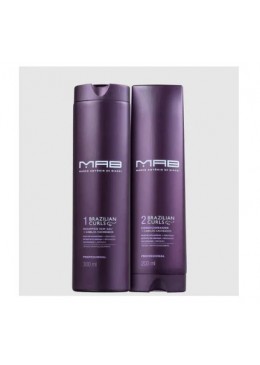 Brazilian Curls Frizz Control Daily Curly Wavy Hair Treatment Kit 2 Itens - MAB Beautecombeleza.com