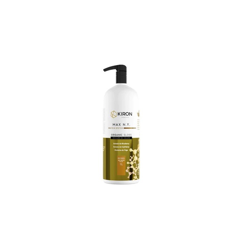 Escova Progressive Organic Gloss Protein System Max N.Y Volume Reducer 1L - Kiron Beautecombeleza.com