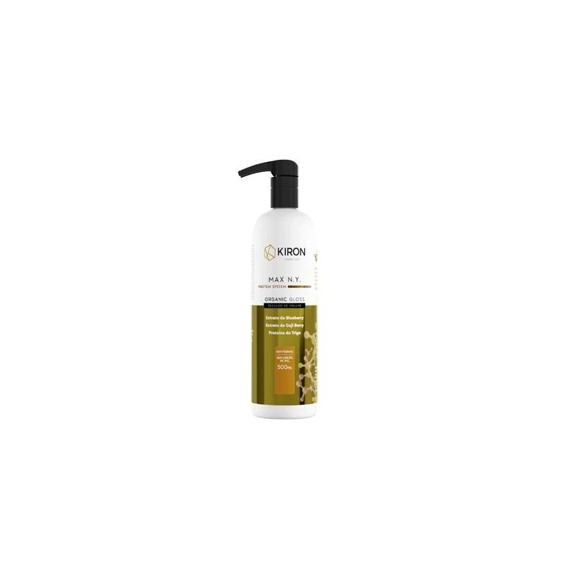 Escova Progressiva Organic Gloss Protein System Max N.Y Volume Reducer 500ml - Kiron Beautecombeleza.com