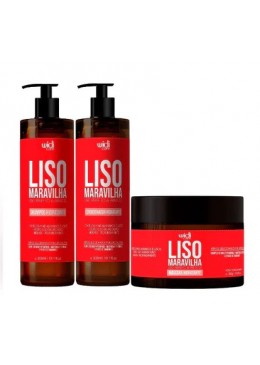 Liso Maravilha Home Care Hair Maintenance Kit 3x300 - Widi Care Beautecombeleza.com