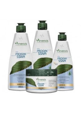 Post Progressive Straightening Vegan Hair Treatment Kit 4 Itens - Arvensis Beautecombeleza.com