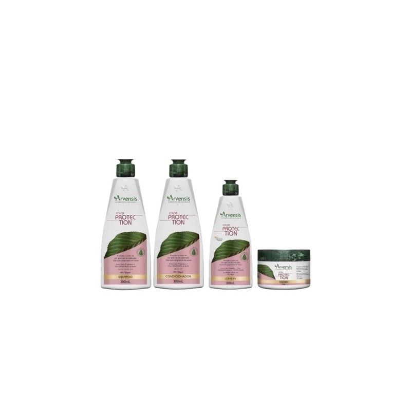 Color Protection Hair Maintenance Vegan Nutrition Treatment Kit 4 Itens - Arvensis Beautecombeleza.com