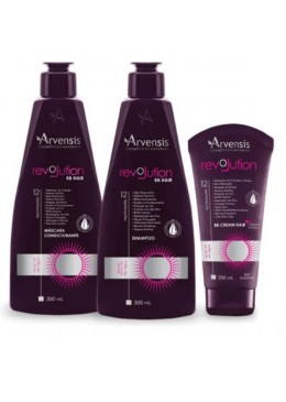 BB Hair Revolution Anti Frizz Protection Sealing Treatment Kit 3 Itens - Arvensis Beautecombeleza.com