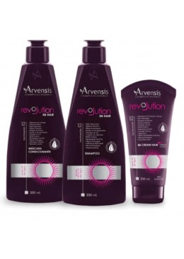 Revolution BB Hair Vegan 3 Kit 3 Itens - Arvensis Beautecombeleza.com