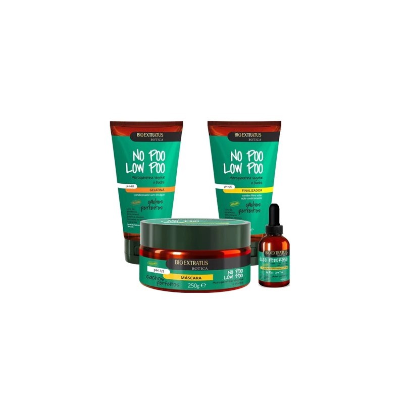 Botica Cachos Cheveux Bouclés Traitement Low Poo Kit 4 Itens - Bio Extratus Beautecombeleza.com Botica Cachos Cheveux Bouclés Traitement Low Poo Kit 4 Itens - Bio Extratus Beautecombeleza.com