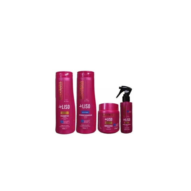 Mais Liso Pós Progressiva e Hidratante Kit 4 Itens - Bio Extratus Beautecombeleza.com