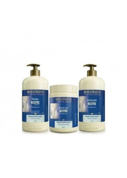 Neutral Bases Hair Moisturizing Cleansing Treatment Kit 3x1 - Bio Extratus Beautecombeleza.com