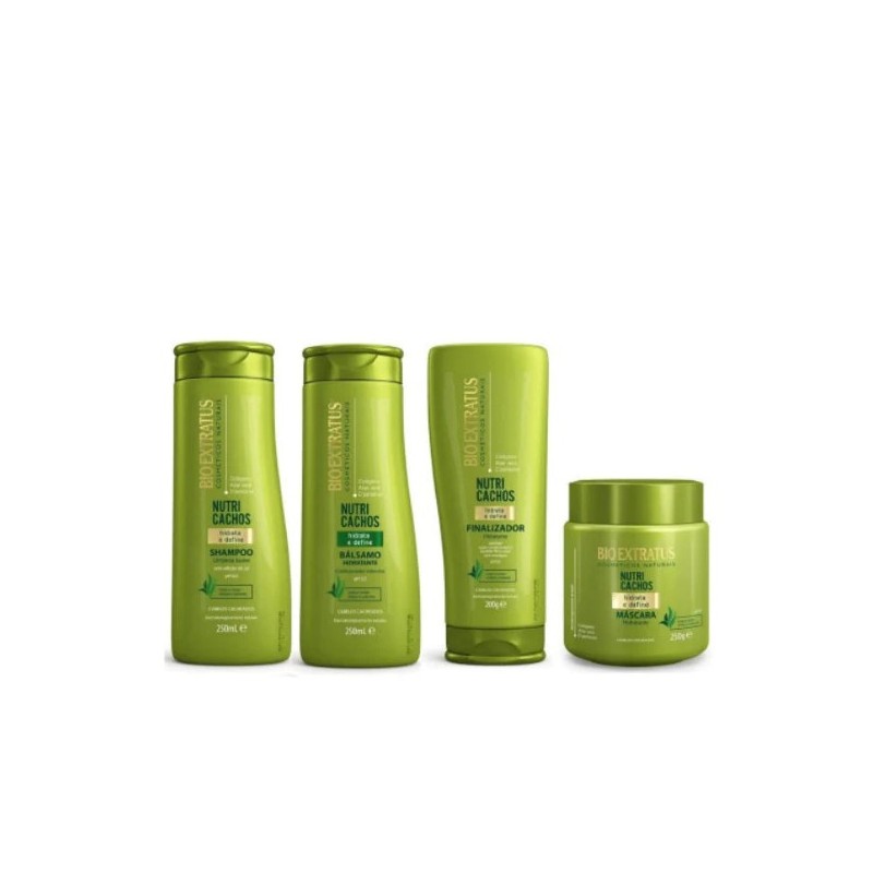 Nutri Boucles Balm Maintenance Kit 4 Itens - Bio Extratus Beautecombeleza.com