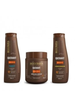 SOS Danos Queravit  Bio Reconstrutor Kit 3x500 - Bio Extratus Beautecombeleza.com