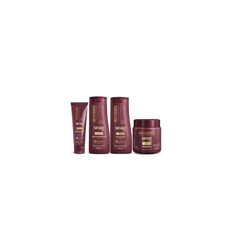 Shitake Plus Hair Revitalizing Nourishing Reconstruction Kit 4 Itens - Bio Extratus Beautecombeleza.com Shitake Plus Hair Revitalizing Nourishing Reconstruction Kit 4 Itens - Bio Extratus Beautecombeleza.com