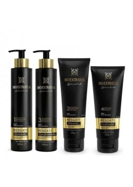 Resgate Rescue Hair Mass Replenisher Treatment Kit 4 Itens - Bio Extratus Beautecombeleza.com