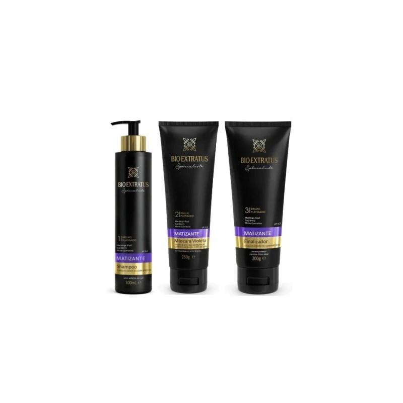 Matizante Violeta Specialiste  Kit 3 Itens - Bio Extratus Beautecombeleza.com