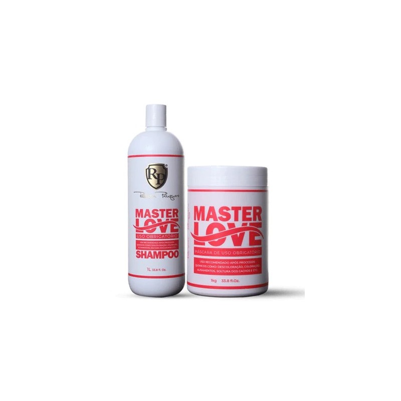 Master Love Shampoo e Máscara Kit 2x 1l / 32.8 Fl Oz - Robson Peluquero Beautecombeleza.com