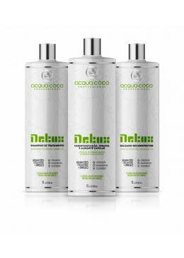 Detox Capillaire et Réduction de Volume Kit 3x1L - Acqua Coco Beautecombeleza.com