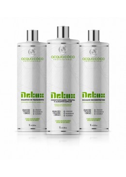 Detox Capillar and Volume Reduction Kit 3x1L - Acqua Coco Beautecombeleza.com