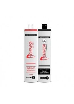 Chinese Progressive Brush Diamond Straightening Kit 2x1L - Chinesa Cosmetics Beautecombeleza.com