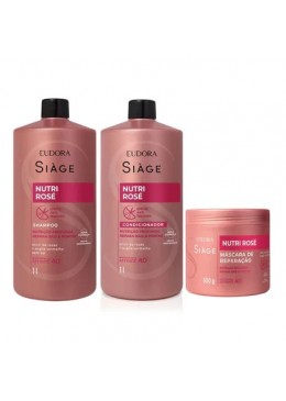 Siàge Nutri Rosé Siàge Kit 3 - Eudora 
 Beautecombeleza.com